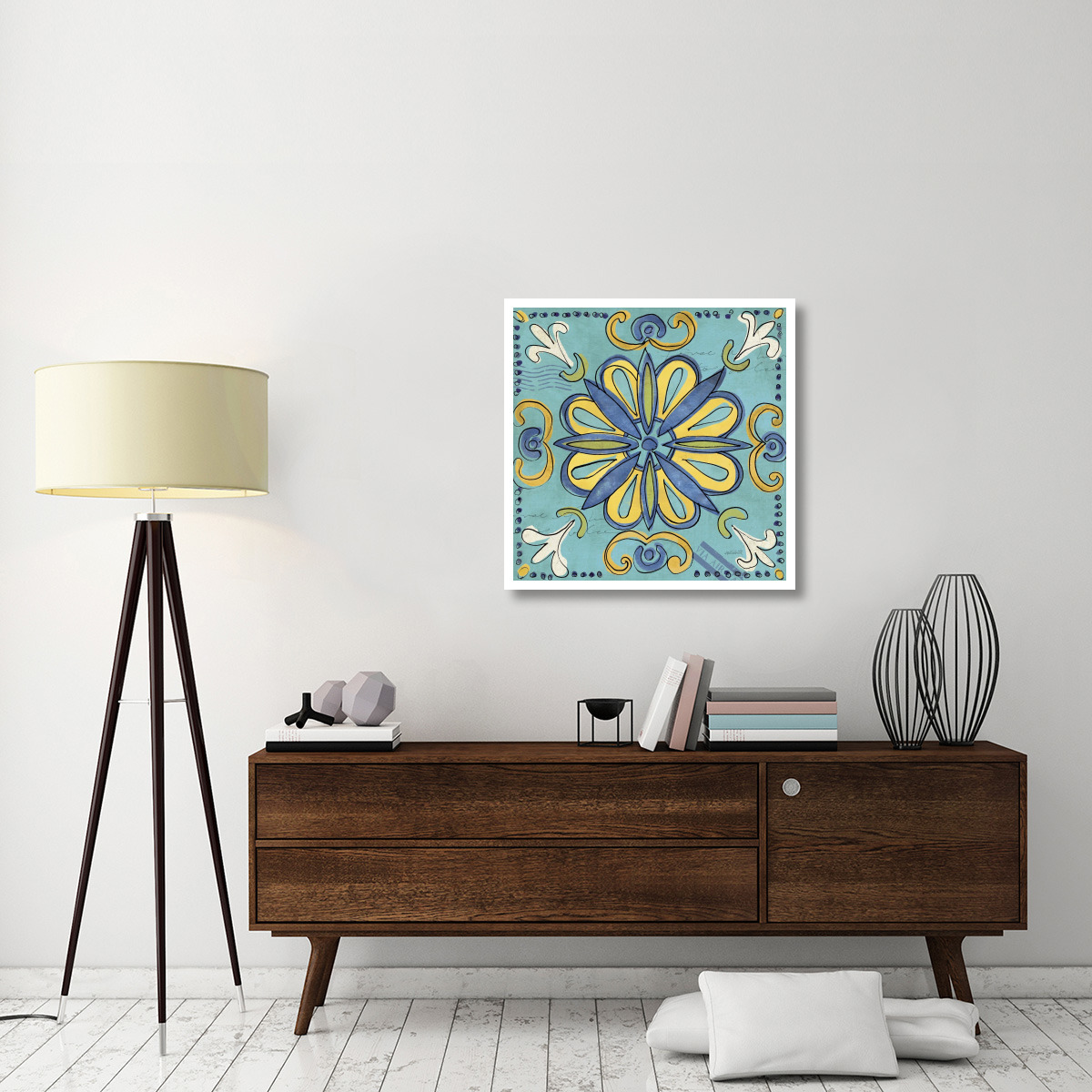 Tuscan Sun Tile IV Color -Paper Art-32&quotx32"