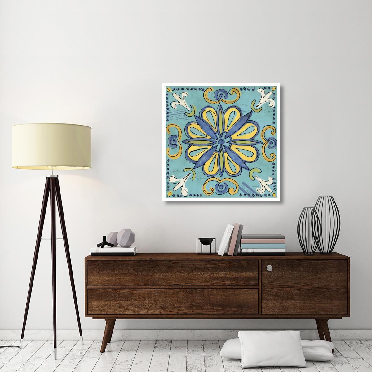 Tuscan Sun Tile IV Color -Paper Art-38&quotx38"