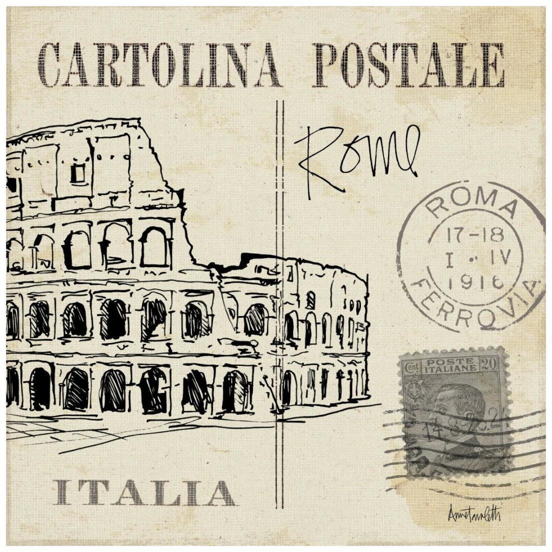Postcard Sketches IV -Paper Art-20&quotx20"