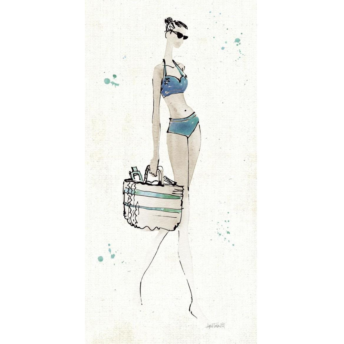 Beach Divas VI -Paper Art-38&quotx74"
