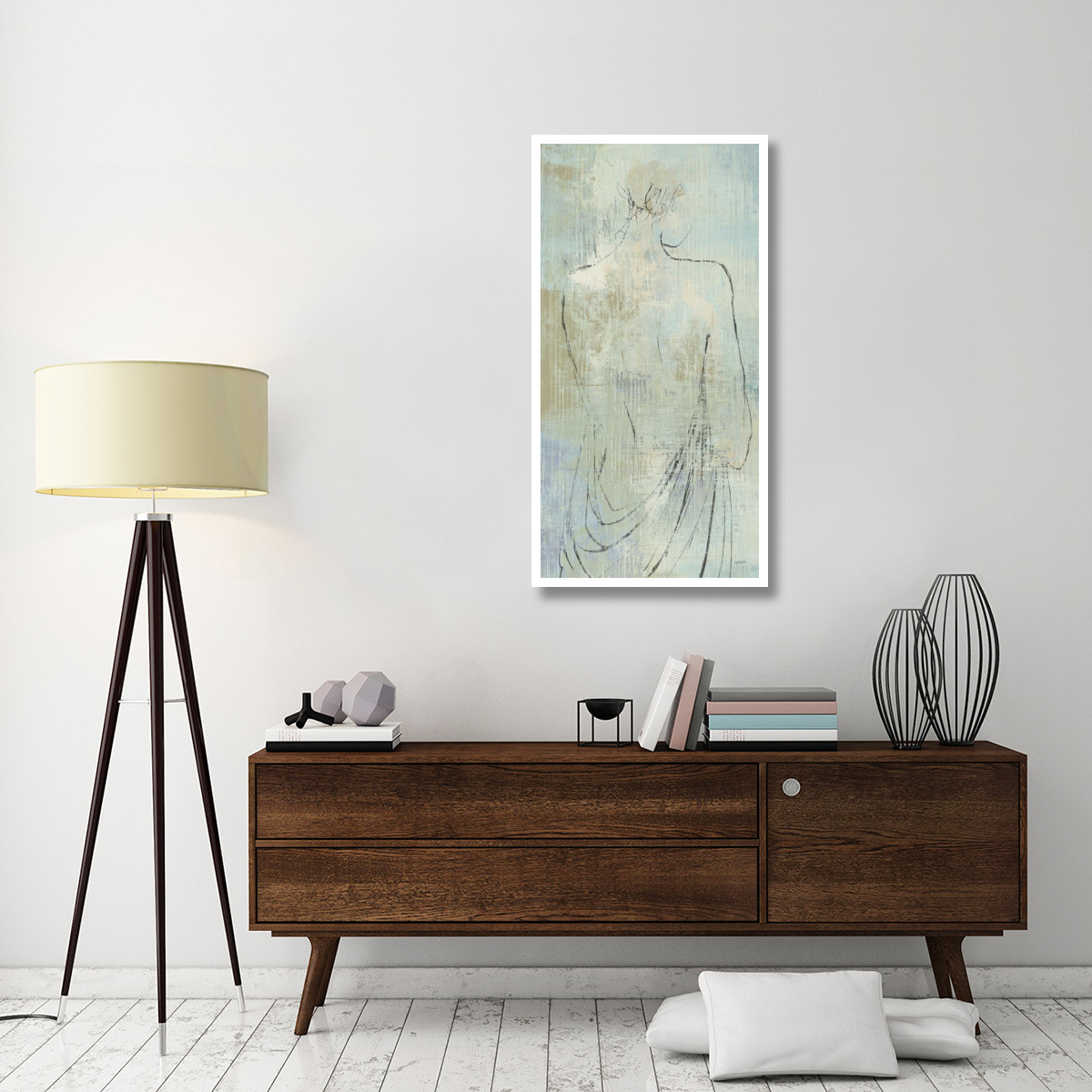Beauty in the Mist I Panel Crop -Paper Art-26&quotx50"