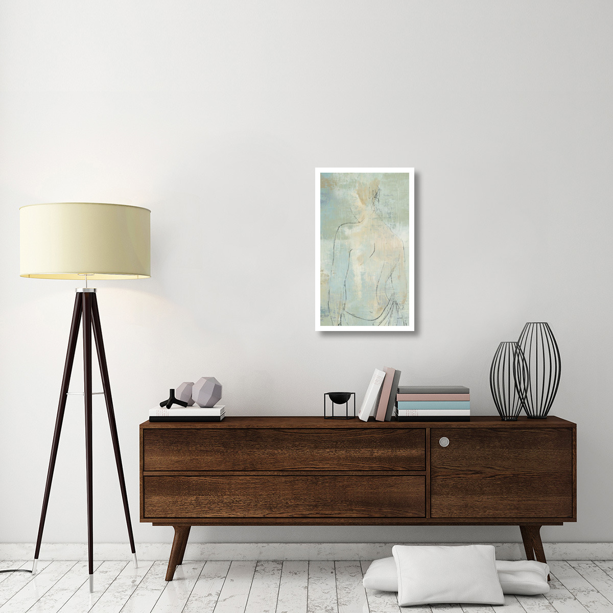 Beauty in the Mist II Panel Crop -Paper Art-19.4&quotx32"