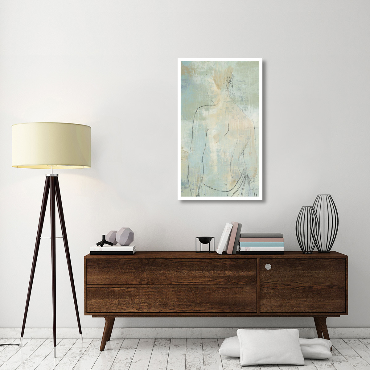 Beauty in the Mist II Panel Crop -Paper Art-27.52&quotx46"