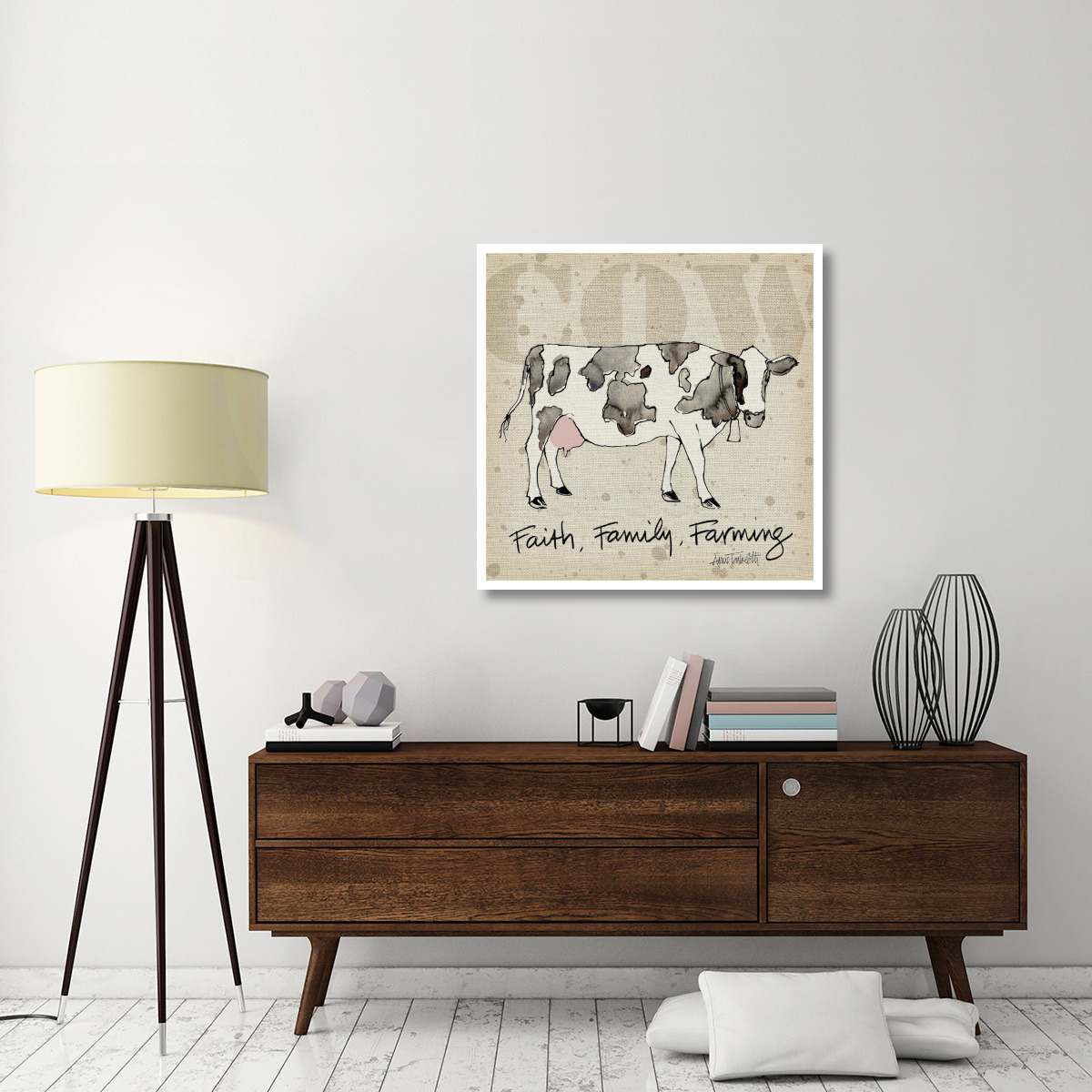 Farm Life I -Paper Art-38&quotx38"