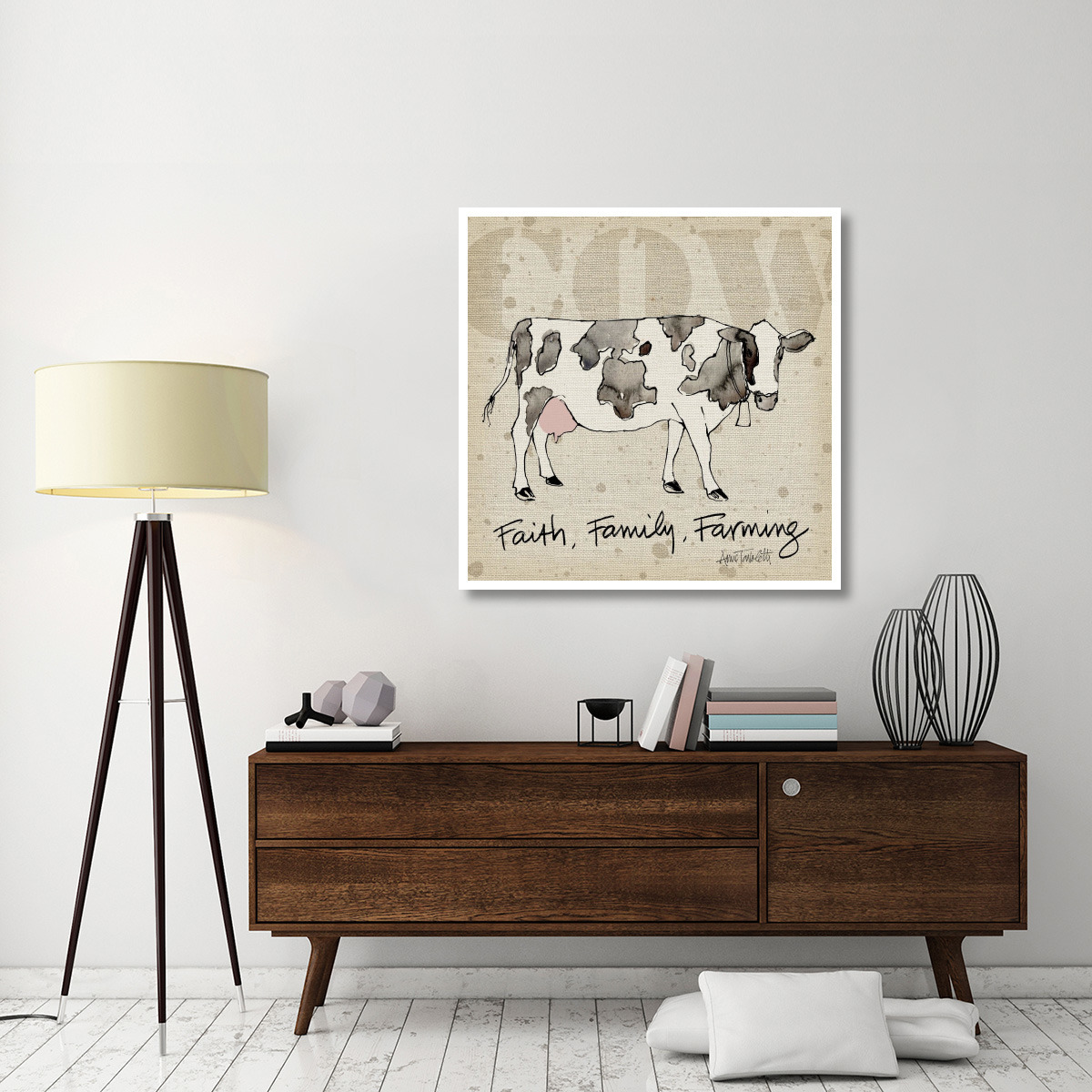 Farm Life I -Paper Art-42&quotx42"