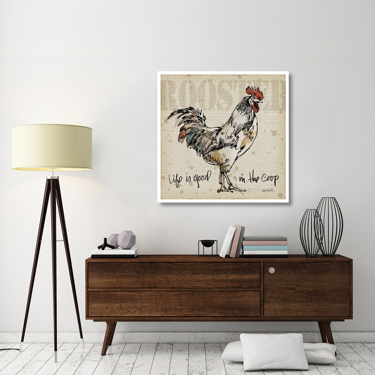 Farm Life III -Paper Art-42&quotx42"