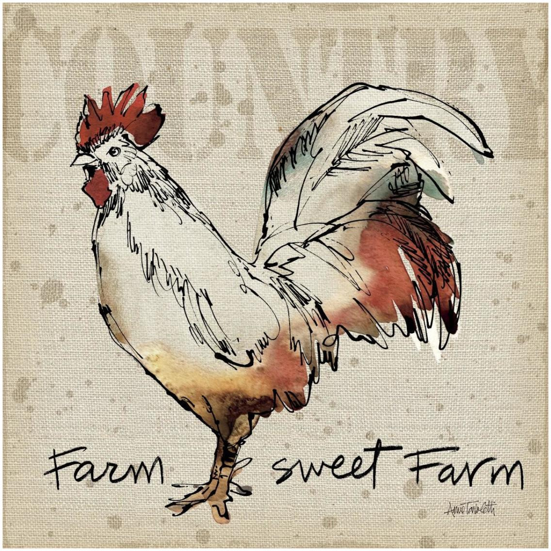 Farm Life V -Paper Art-32&quotx32"
