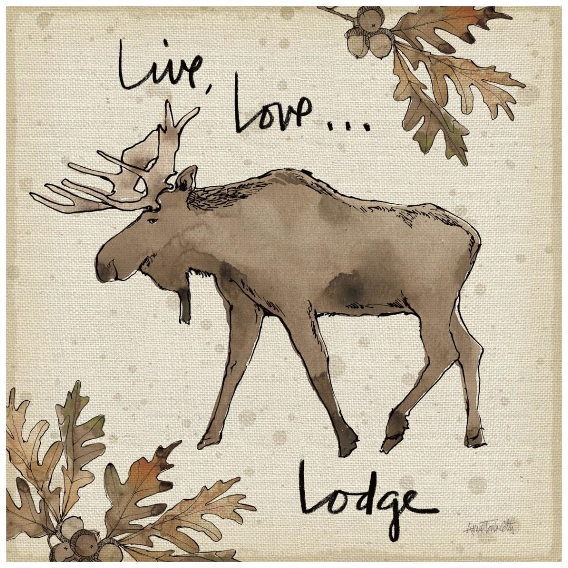 Lodge Life IV -Paper Art-42&quotx42"