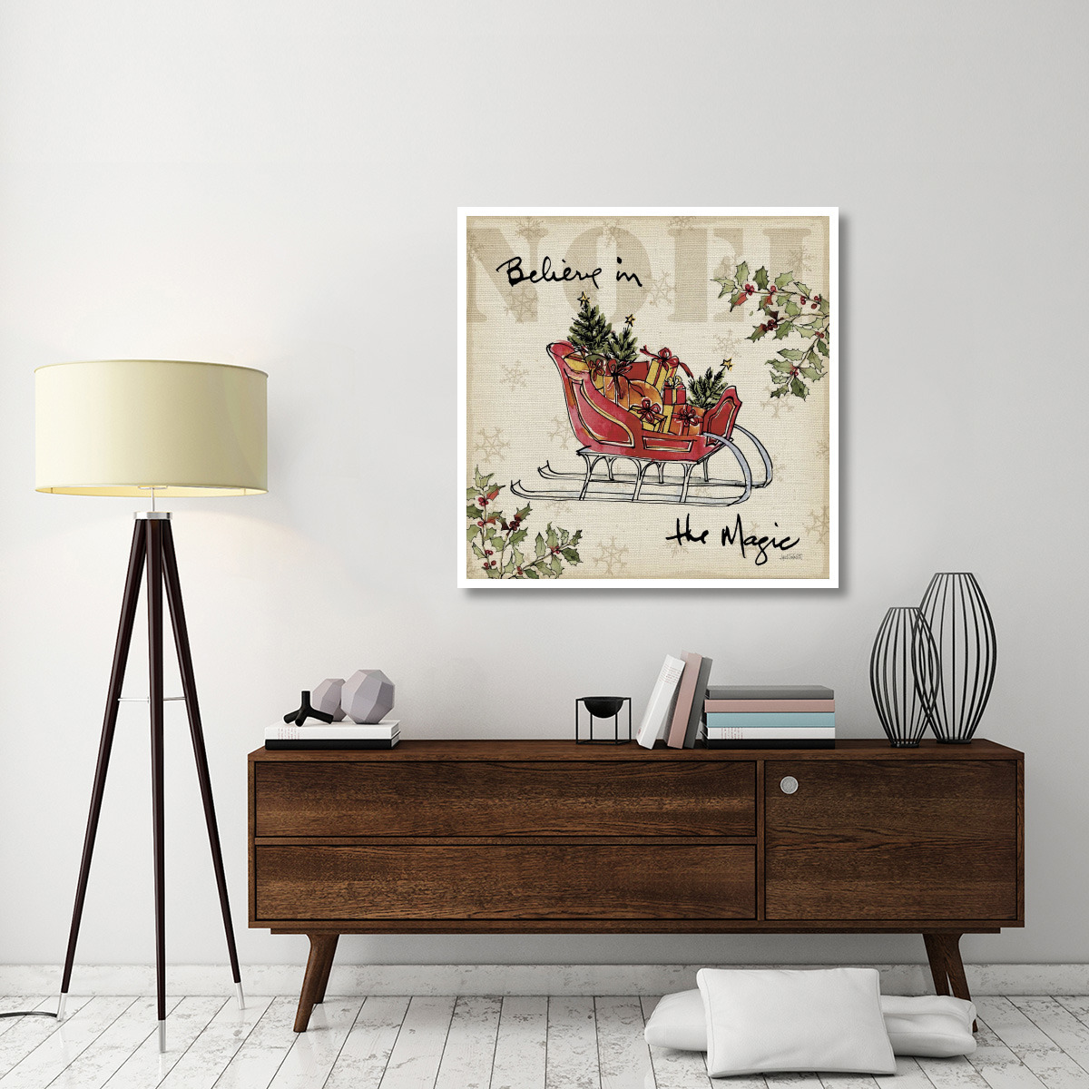 Winter Wishes V -Paper Art-42&quotx42"