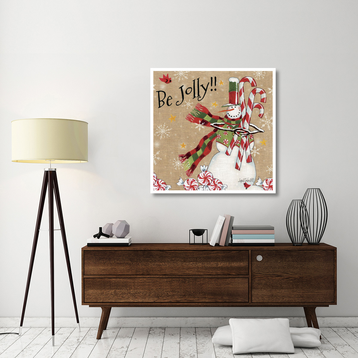Sweet Snowmen II -Paper Art-42&quotx42"