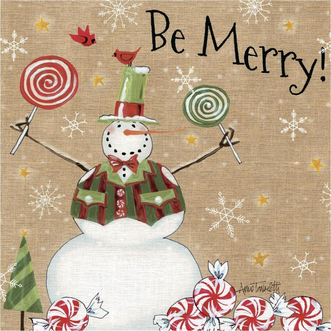 Sweet Snowmen IV -Paper Art-38&quotx38"