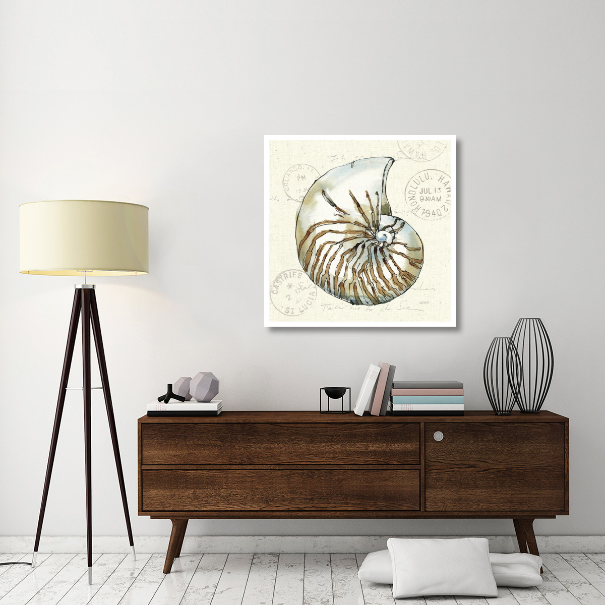 Coastal Breeze V -Paper Art-38&quotx38"