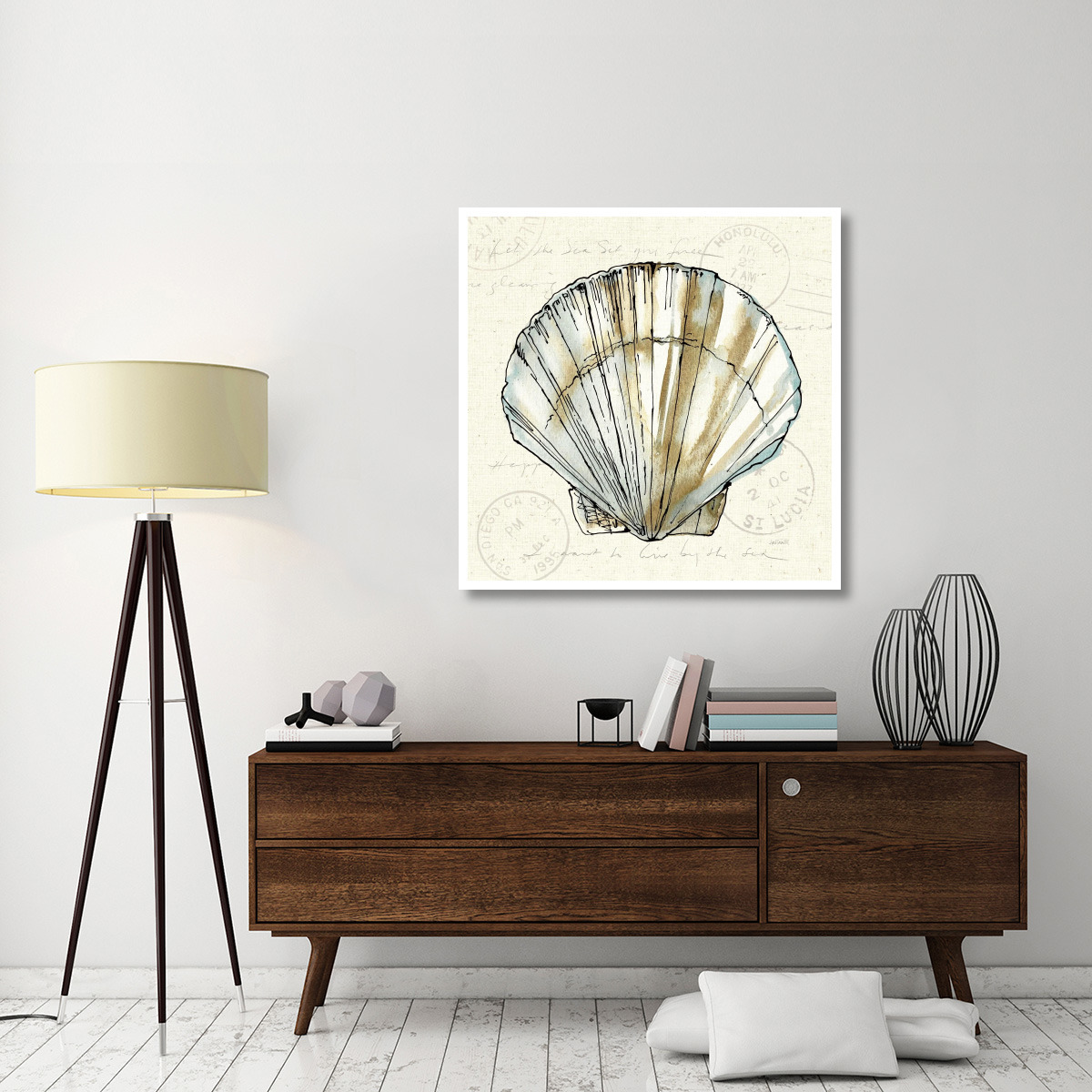 Coastal Breeze VII -Paper Art-42&quotx42"