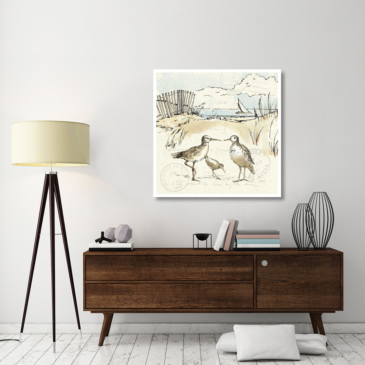 Coastal Breeze XI -Paper Art-42&quotx42"