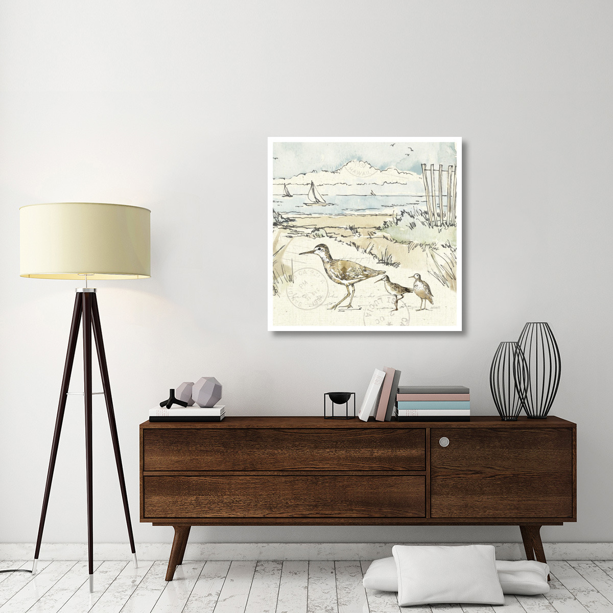 Coastal Breeze XII -Paper Art-38&quotx38"