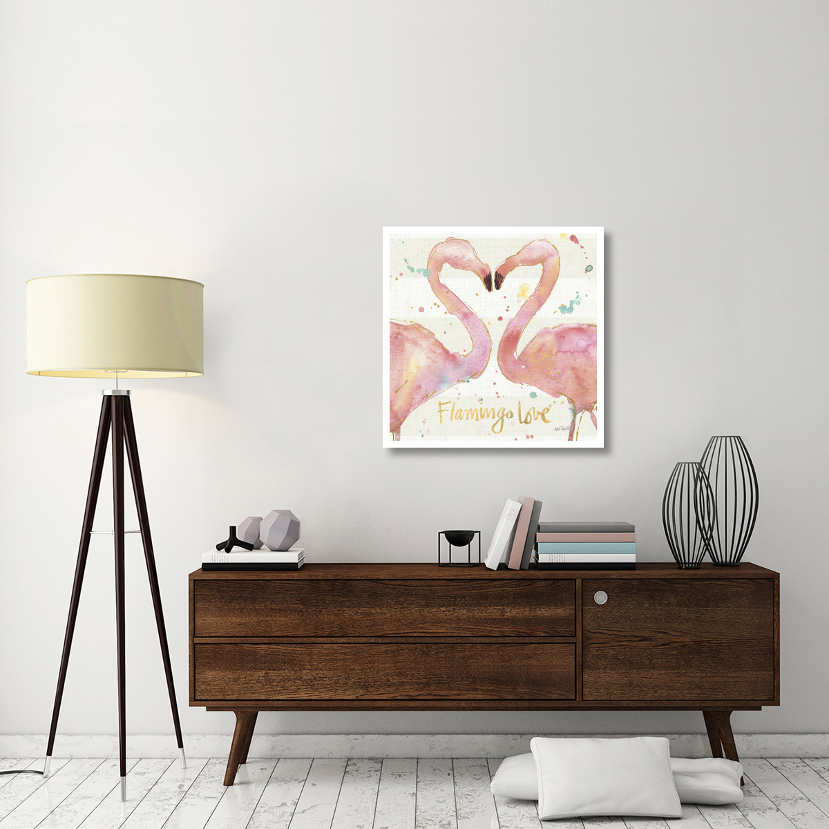 Flamingo Fever II -Paper Art-32&quotx32"