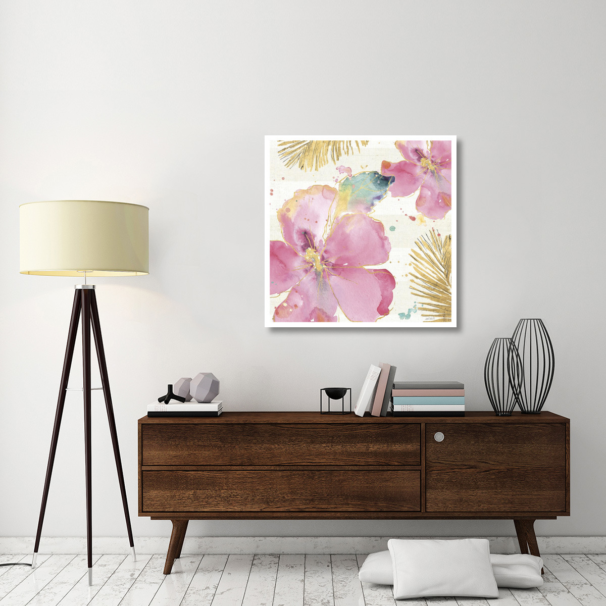 Flamingo Fever VIII -Paper Art-38&quotx38"