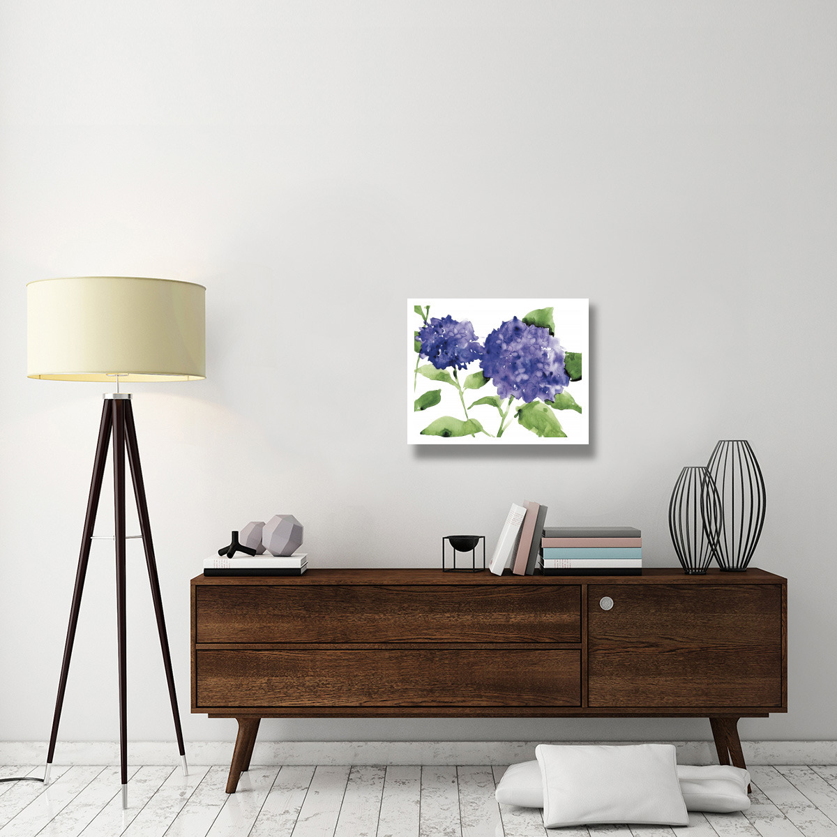 Bright Hydrangeas -Paper Art-26&quotx22"