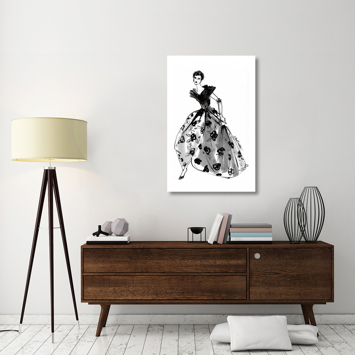 Fifties Fashion II -Paper Art-29.72&quotx46"