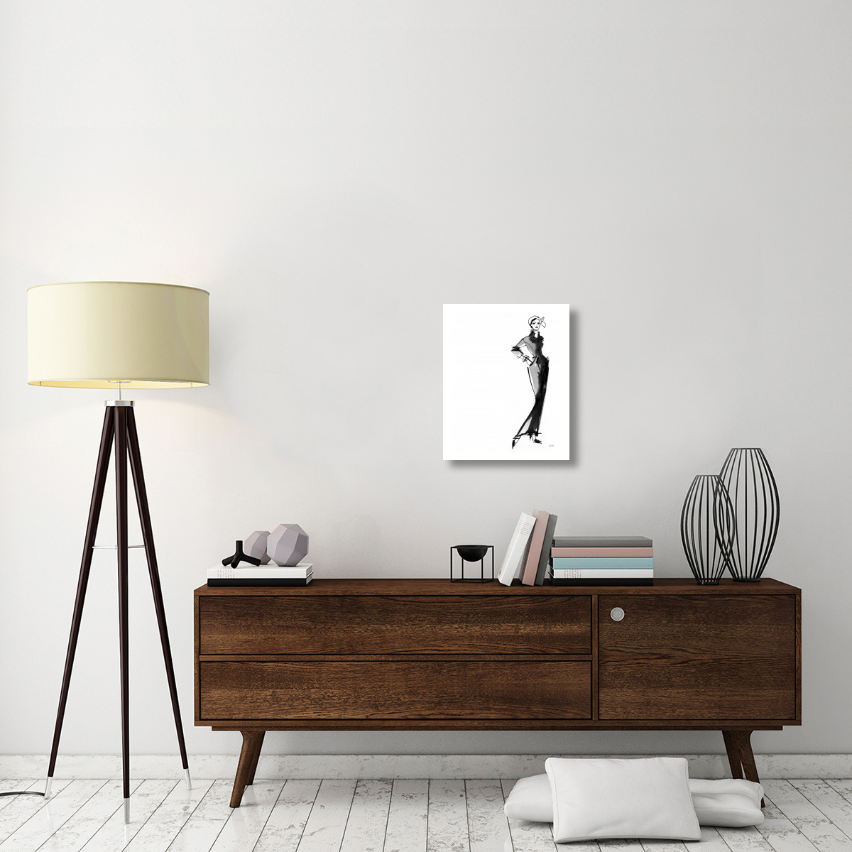 Fifties Fashion III -Paper Art-18&quotx22"