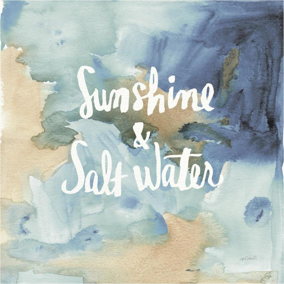 Coastal Breeze Quotes I -Paper Art-38&quotx38"