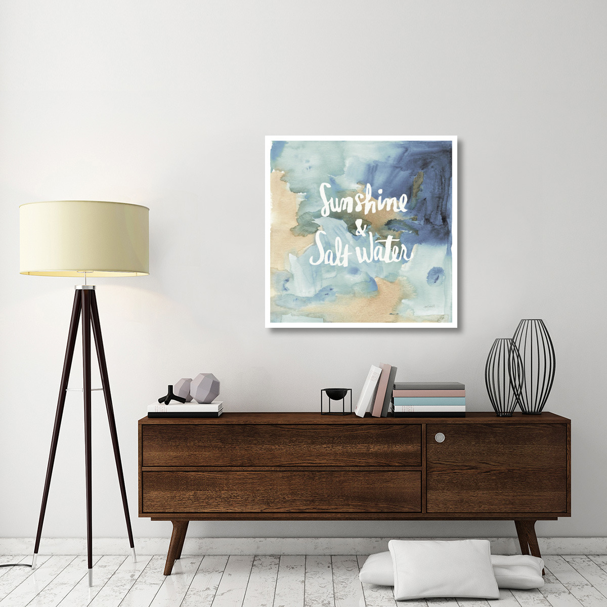 Coastal Breeze Quotes I -Paper Art-38&quotx38"
