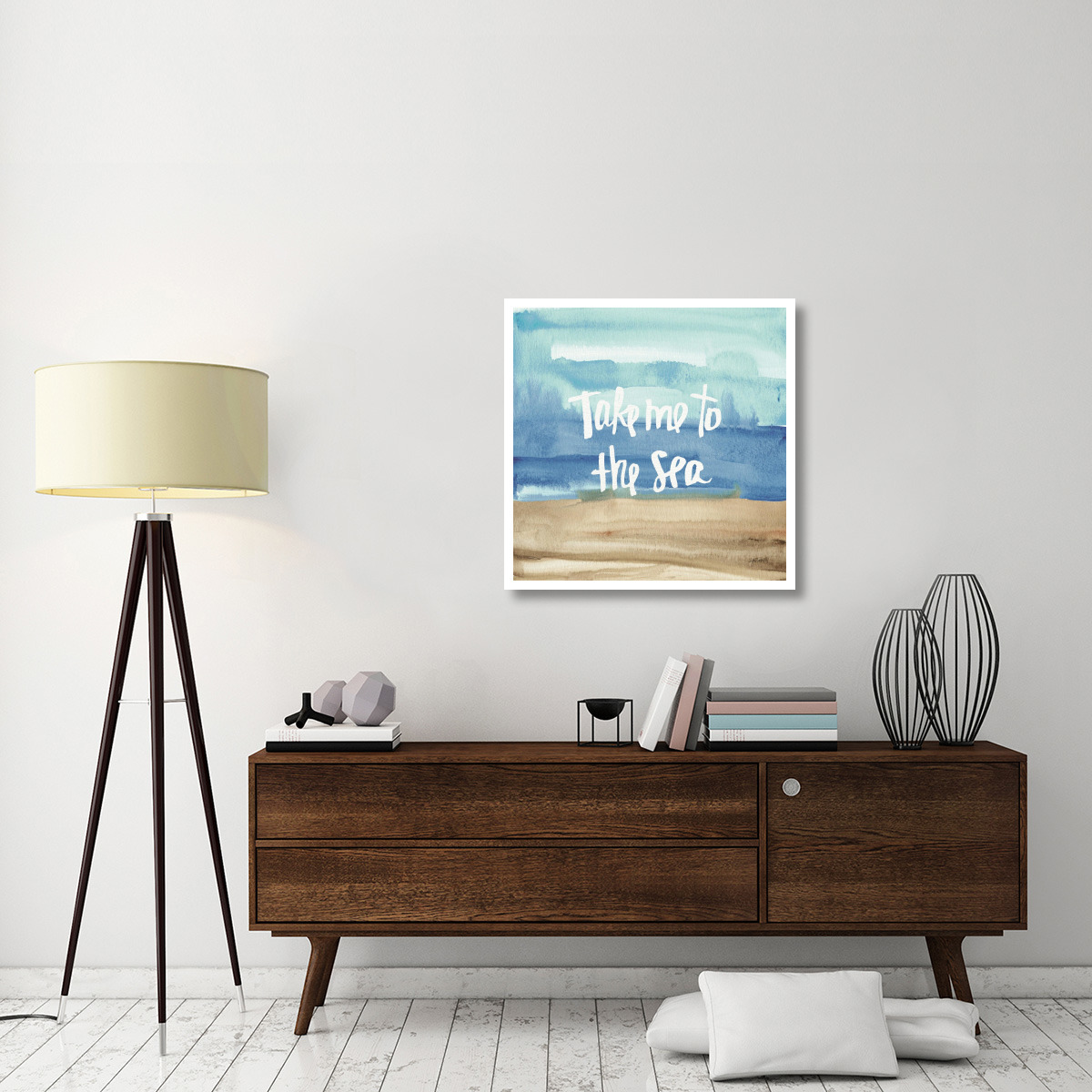 Coastal Breeze Quotes II -Paper Art-32&quotx32"