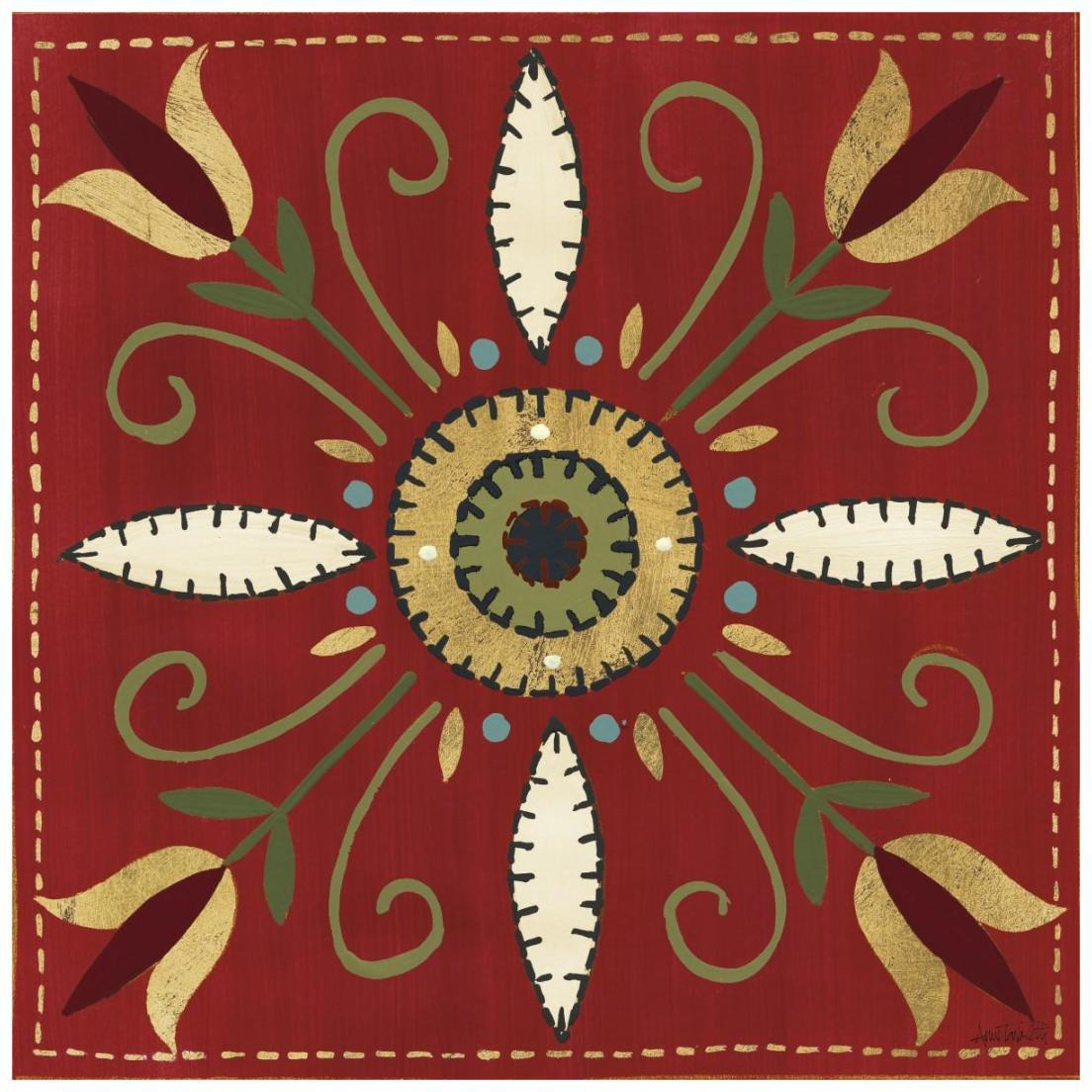 Festive Tiles I -Paper Art-20&quotx20"
