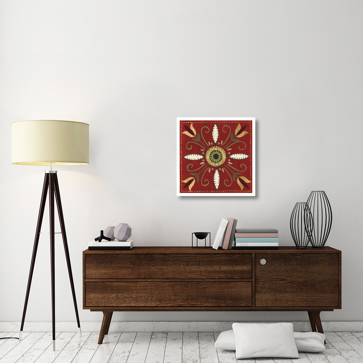 Festive Tiles I -Paper Art-26&quotx26"