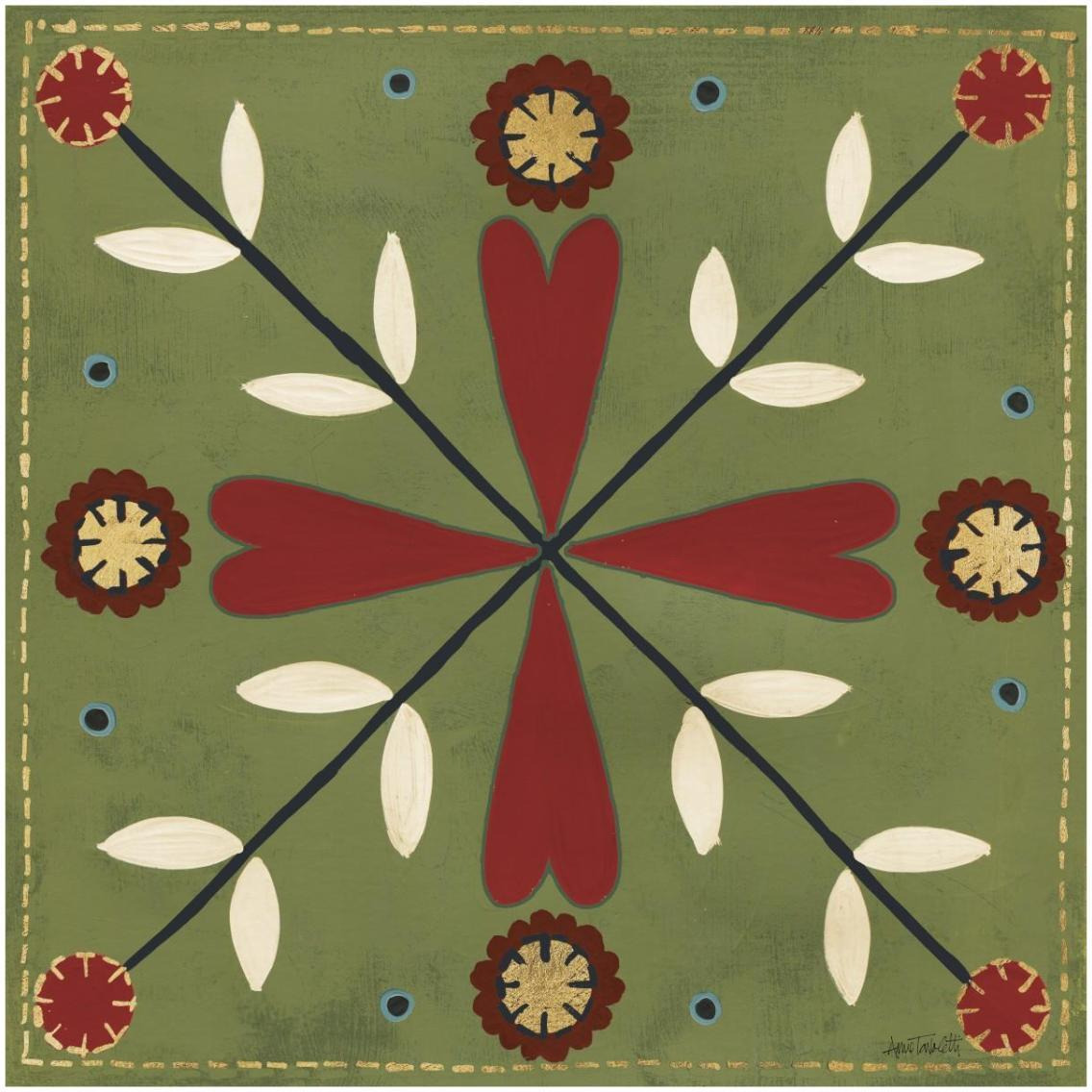 Festive Tiles II -Paper Art-32&quotx32"