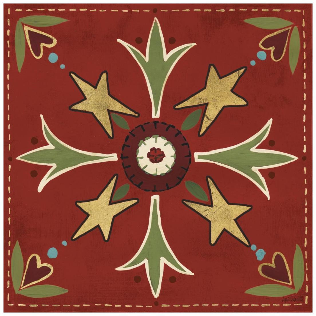 Festive Tiles III -Paper Art-20&quotx20"