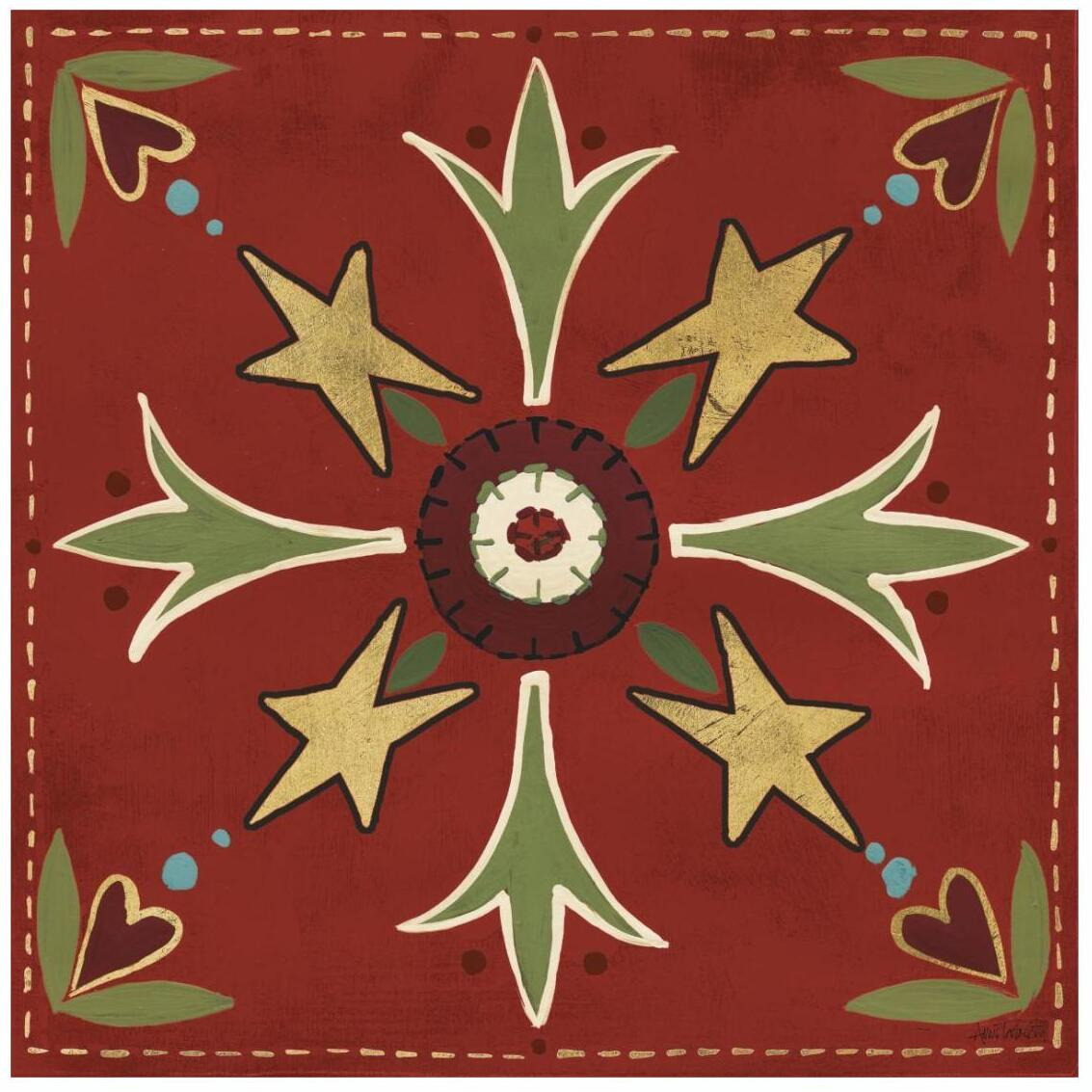 Festive Tiles III -Paper Art-26&quotx26"