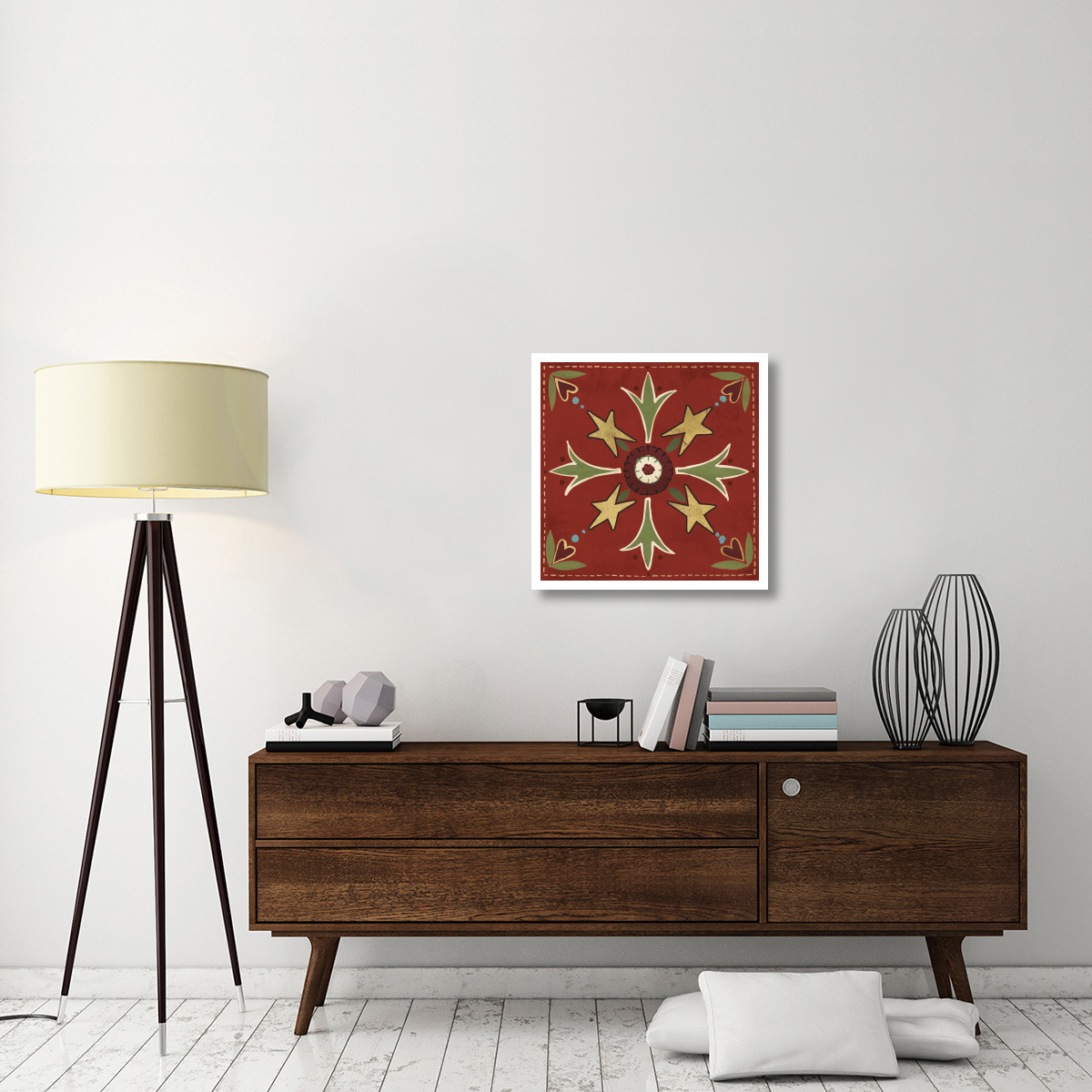 Festive Tiles III -Paper Art-26&quotx26"
