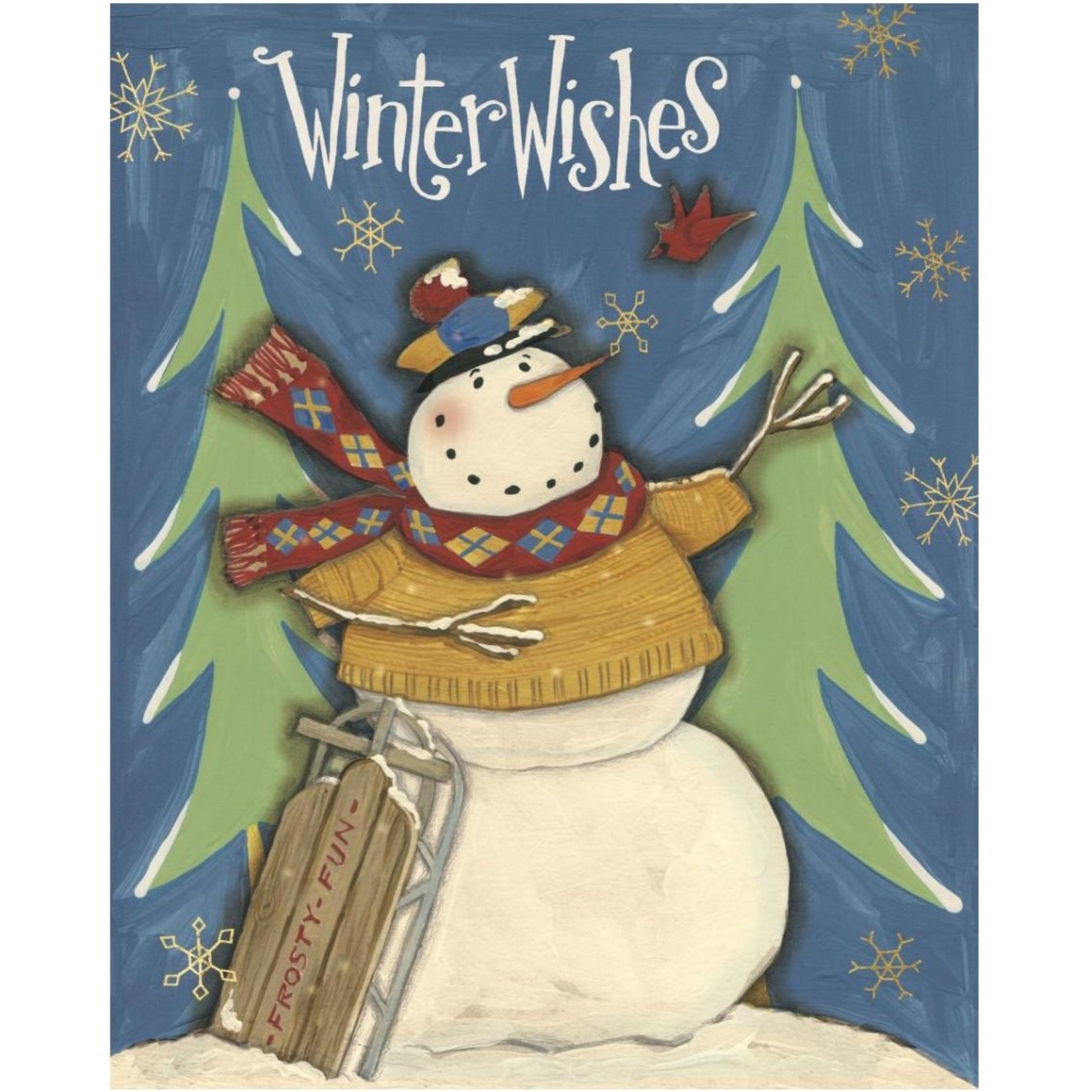 Snowman Season I -Paper Art-30&quotx37"