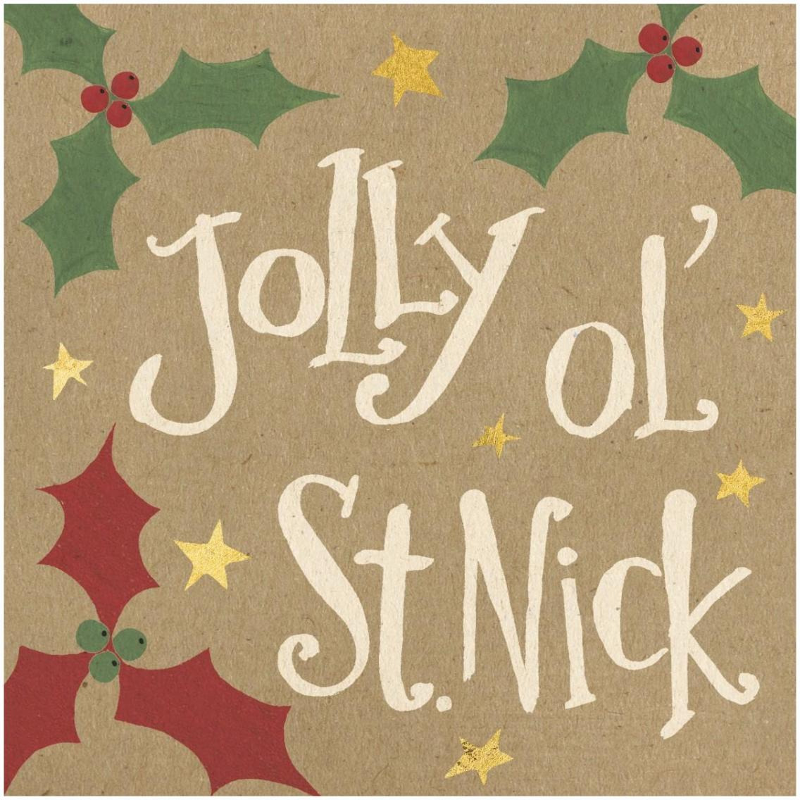 Vintage St.Nick VII -Paper Art-32&quotx32"