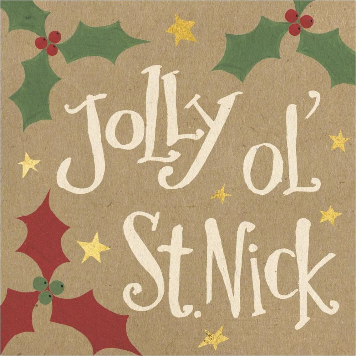 Vintage St.Nick VII -Paper Art-38&quotx38"