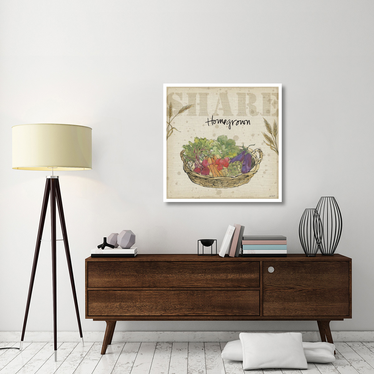 Farmers Feast I -Paper Art-38&quotx38"