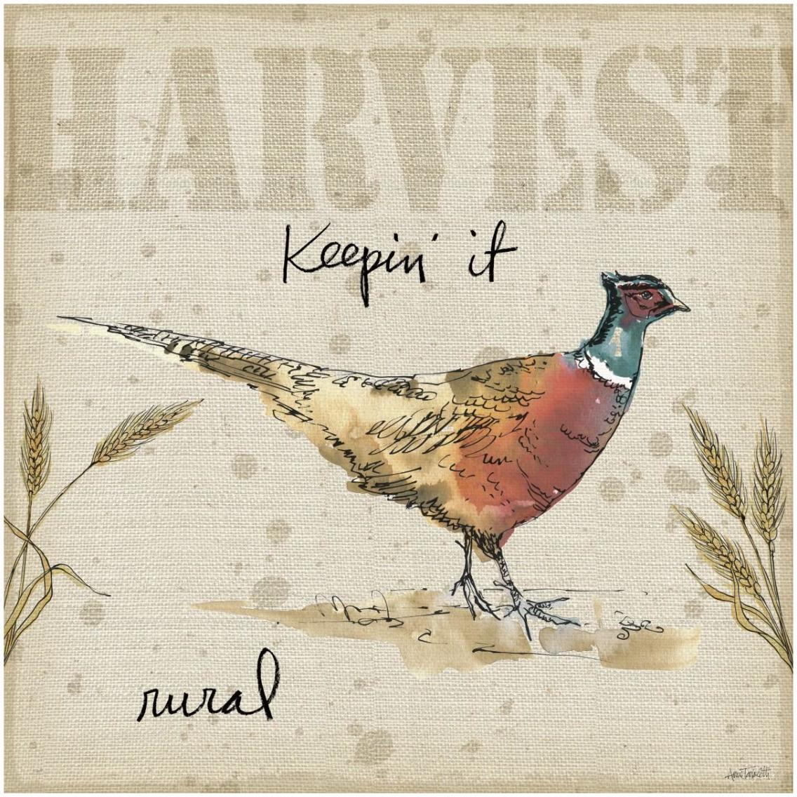 Farmers Feast VI -Paper Art-32&quotx32"