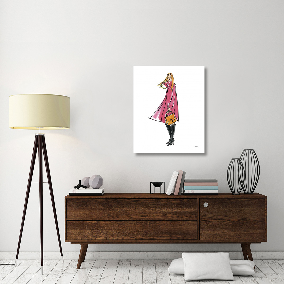 Colorful Fashion III -Paper Art-30&quotx37"