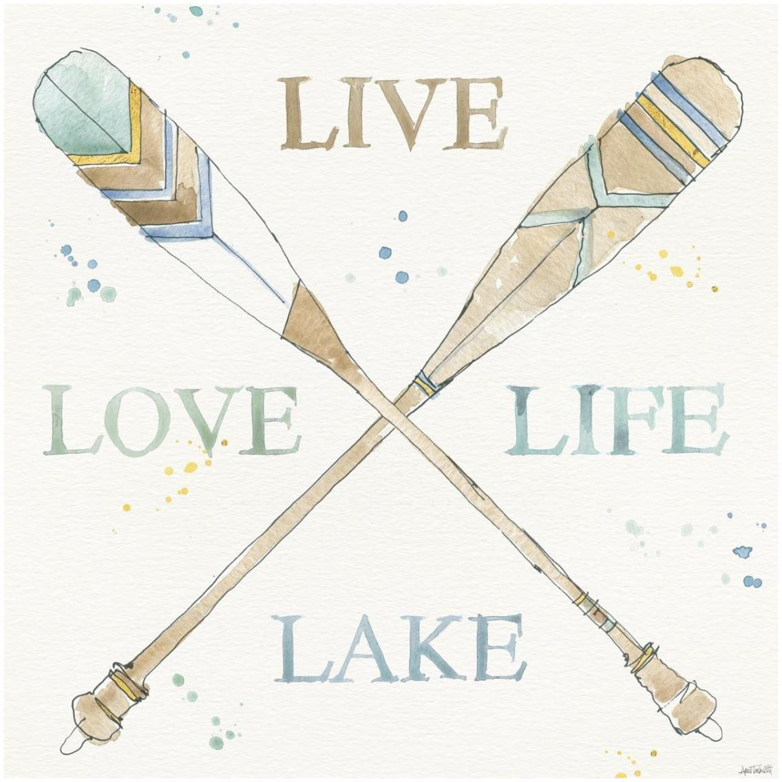 Lakehouse V -Paper Art-32&quotx32"