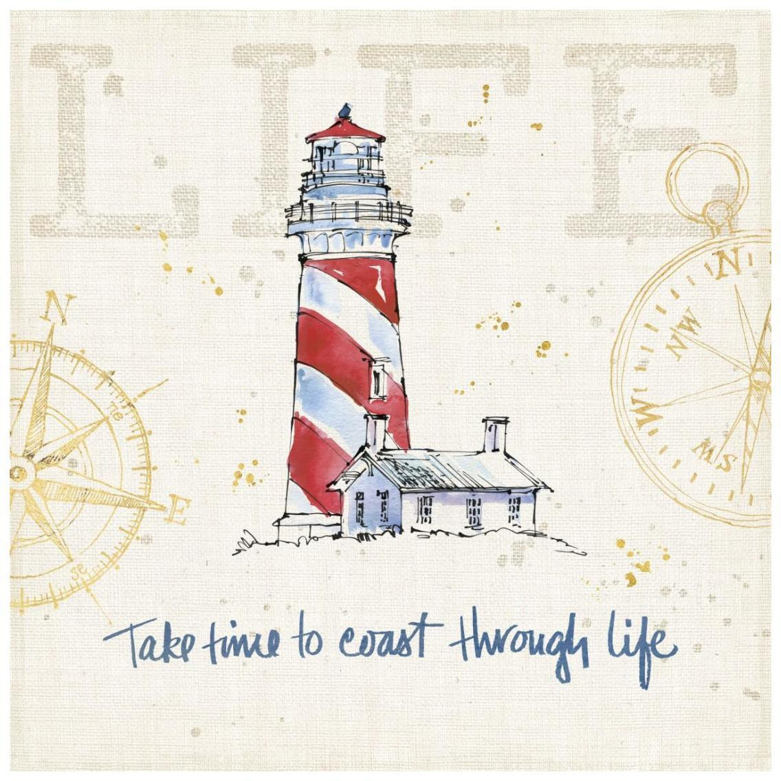 Coastal Life VI -Paper Art-26&quotx26"
