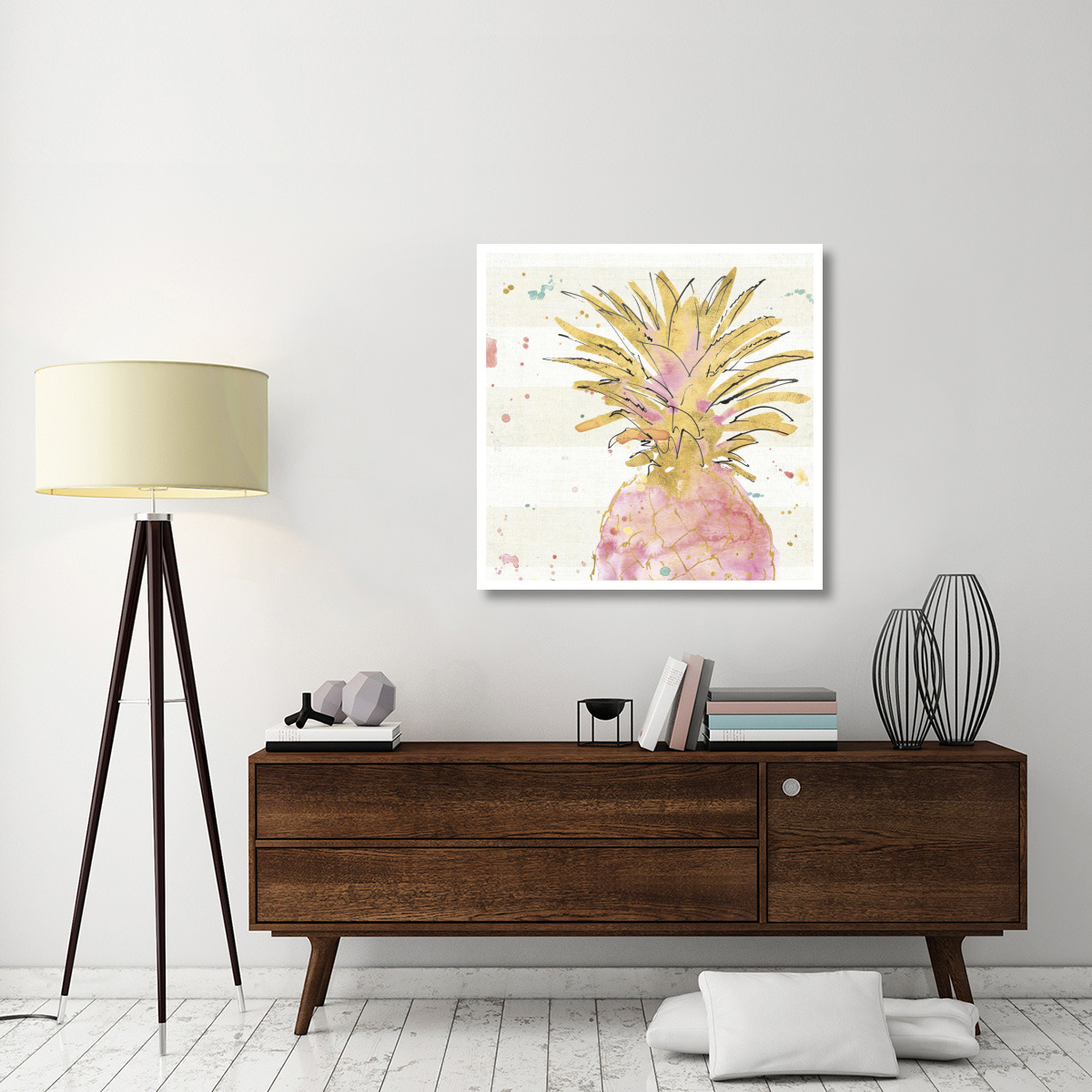 Flamingo Fever V -Paper Art-38&quotx38"