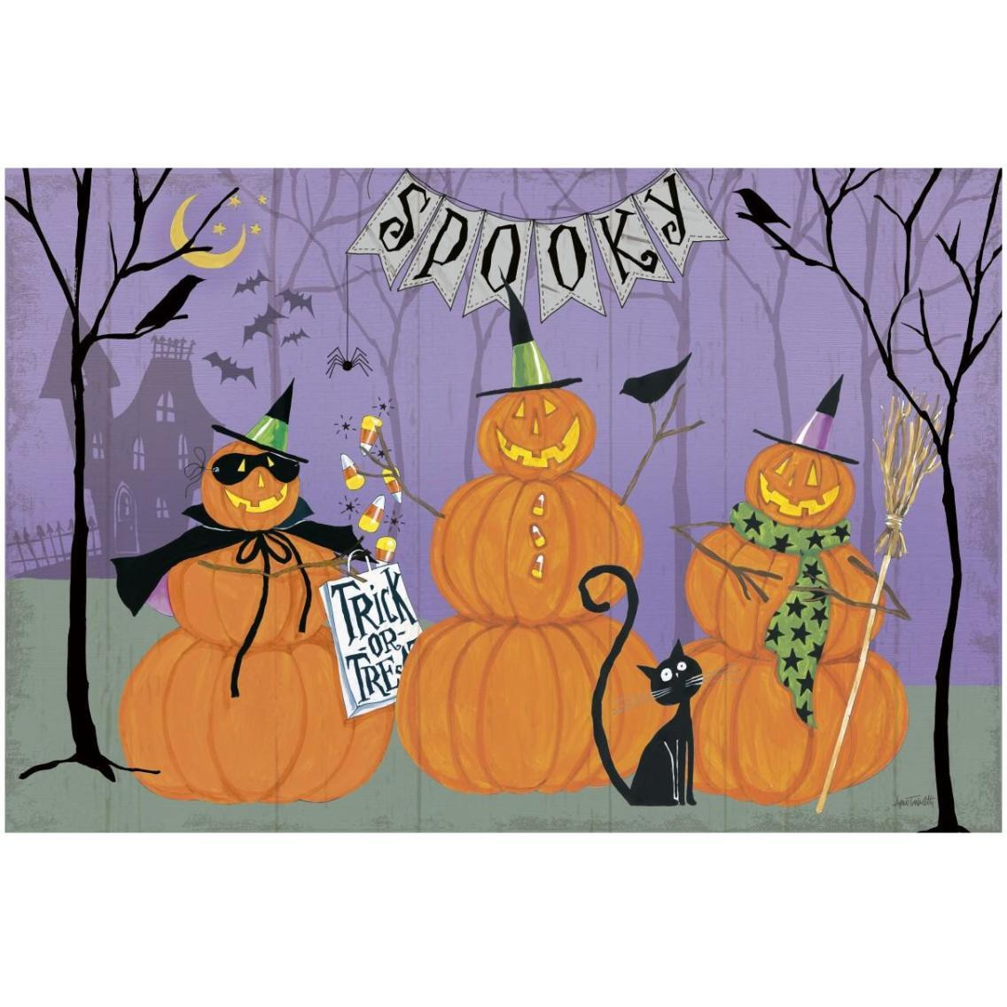 Happy Haunting I -Paper Art-32&quotx22"