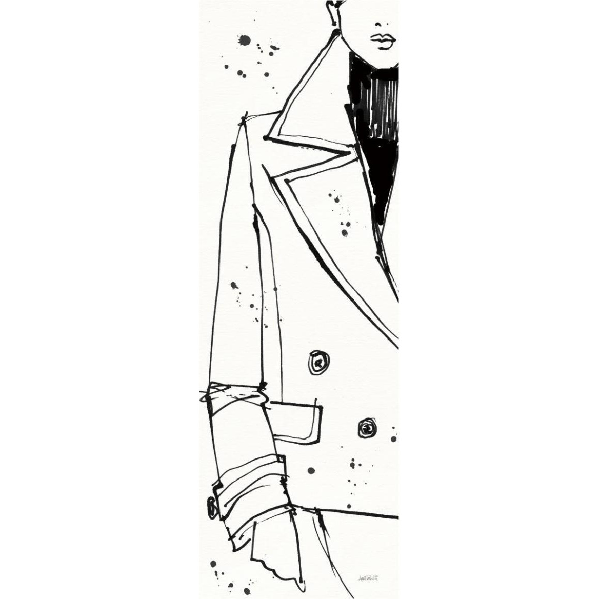 Fashion Strokes V -Paper Art-26&quotx74"