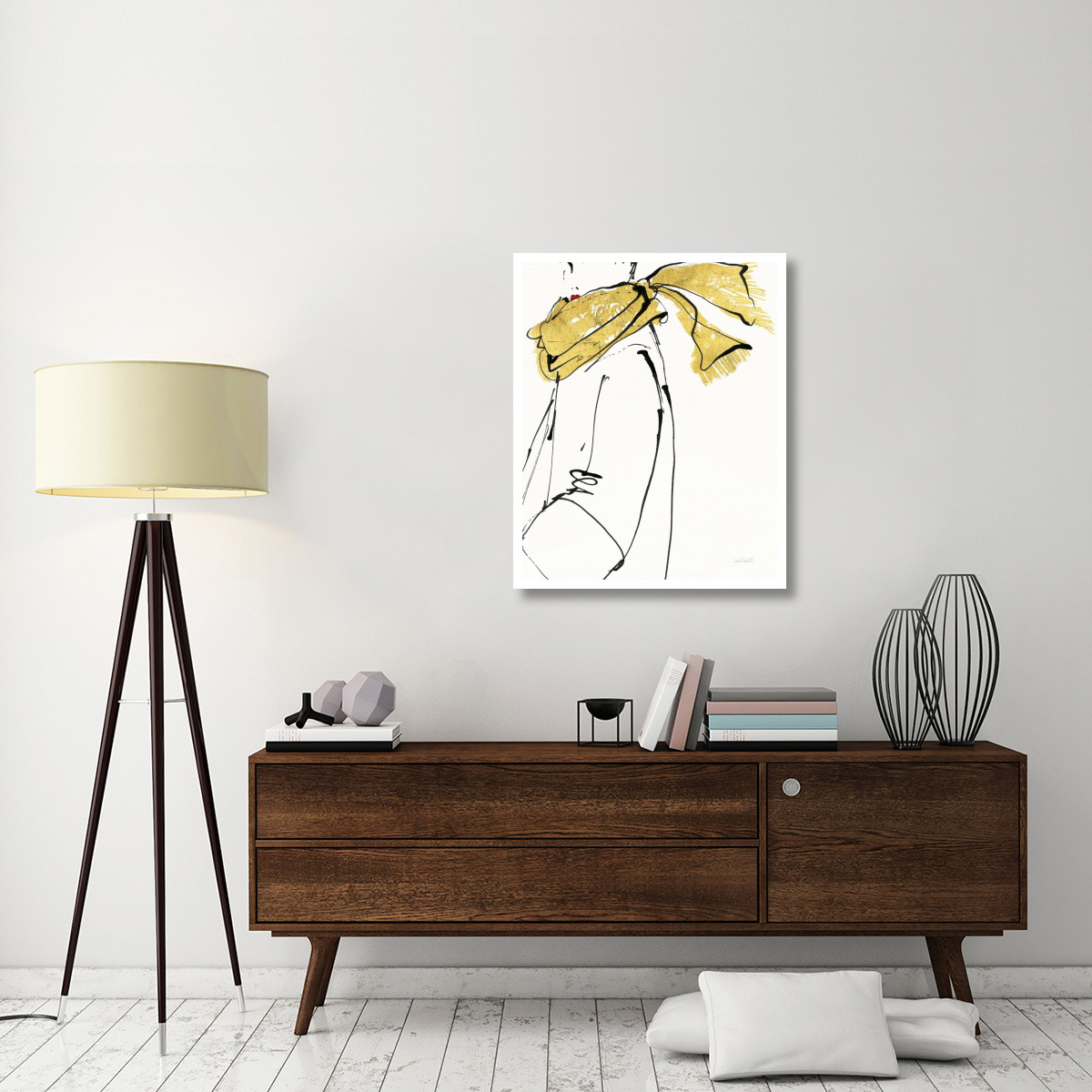 Fashion Strokes II no Splatter -Paper Art-30&quotx37"