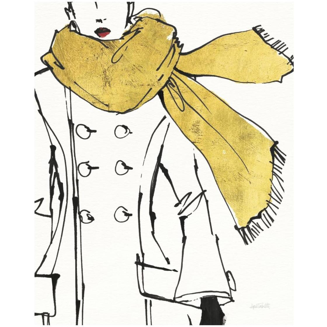 Fashion Strokes III no Splatter -Paper Art-22&quotx26"