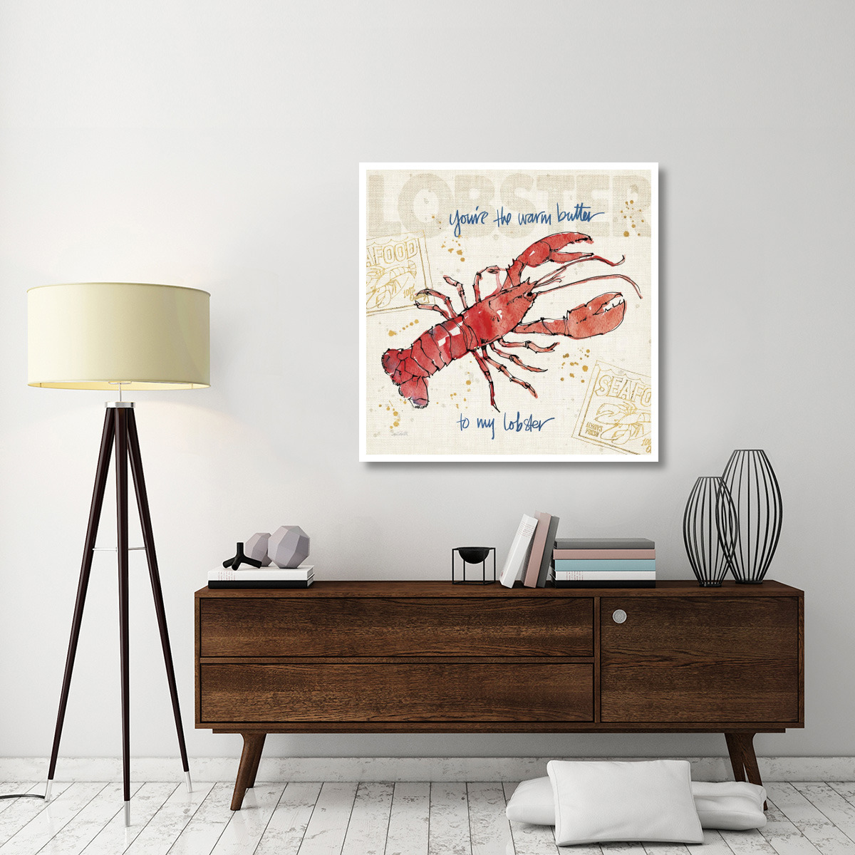 Coastal Catch I -Paper Art-42&quotx42"