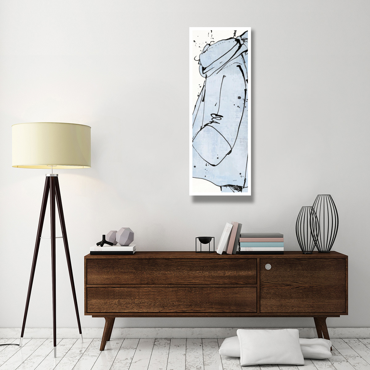 Fashion Strokes VI Pastel -Paper Art-20&quotx56"