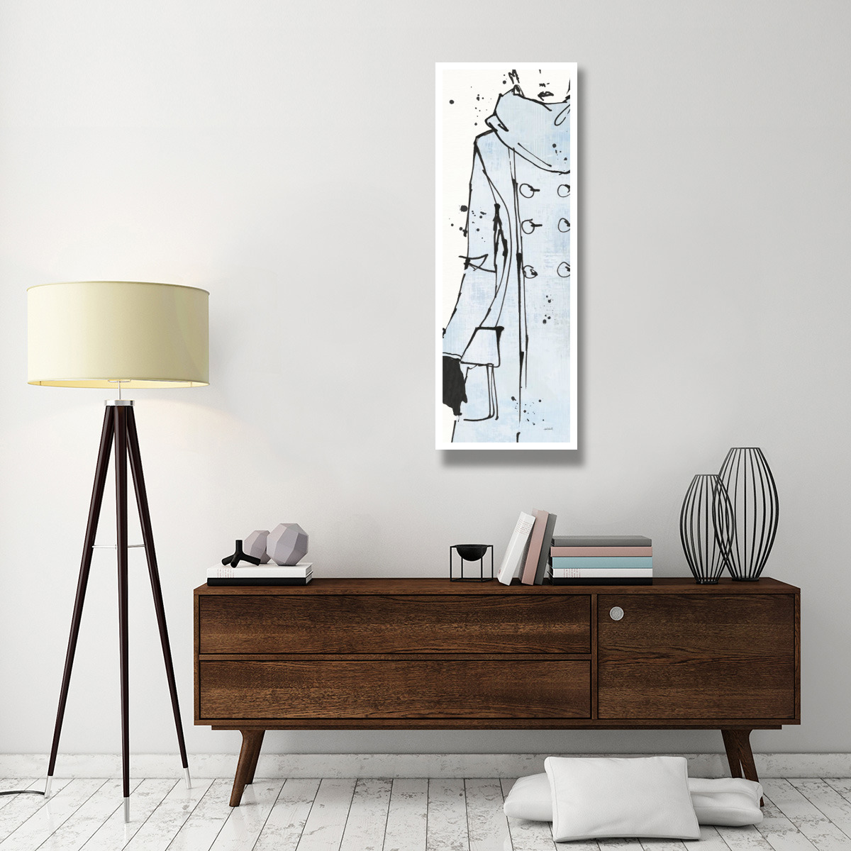 Fashion Strokes VII Pastel -Paper Art-20&quotx56"