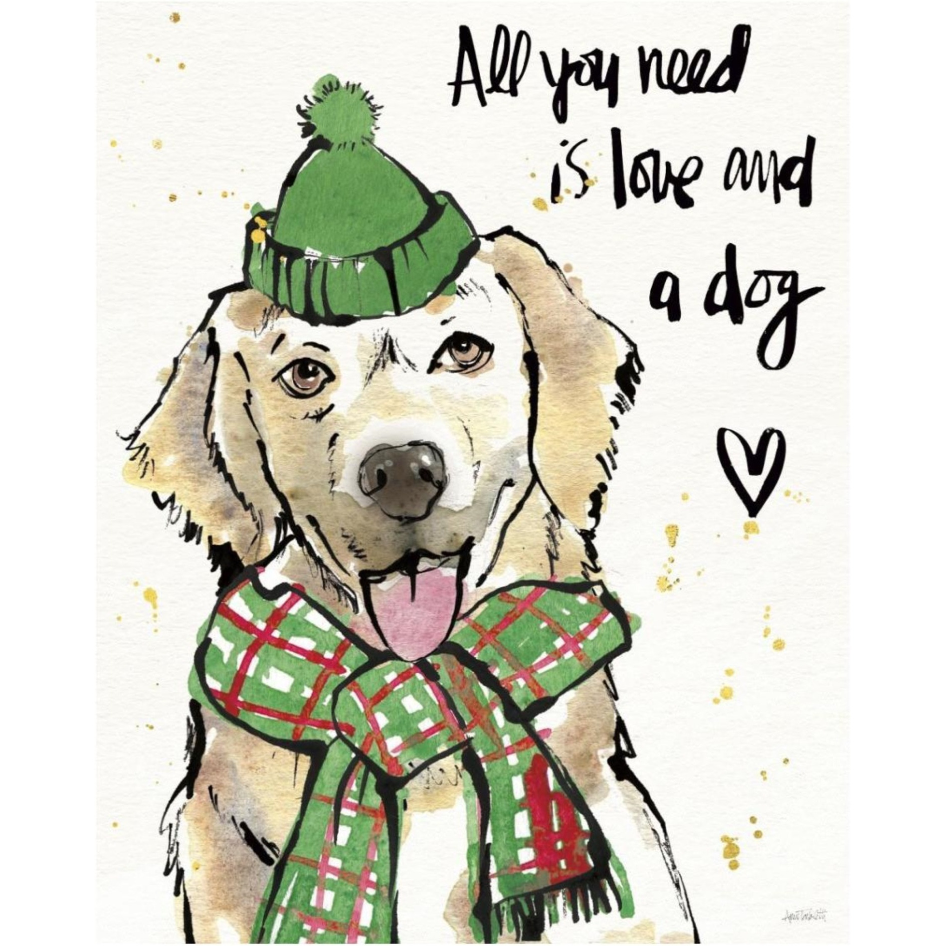 Strike a Paws V Christmas -Paper Art-30&quotx37"